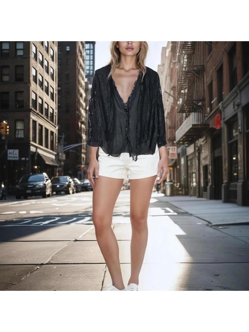Women's Black Blouse